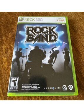 Rock Band XBox 360 Complete with Manual Instructions 2007 Teen EA Games